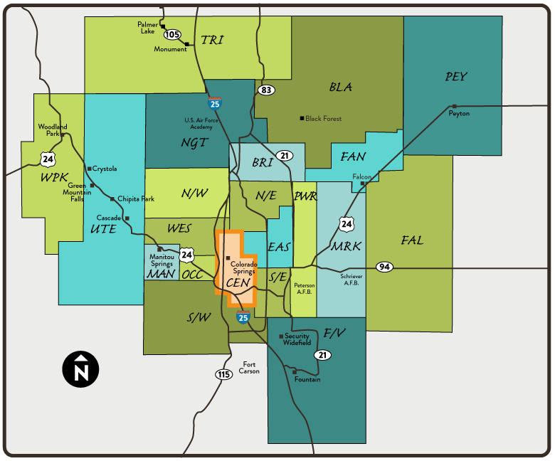 Colorado Springs Zip Code Map Printable Printable Maps World Map