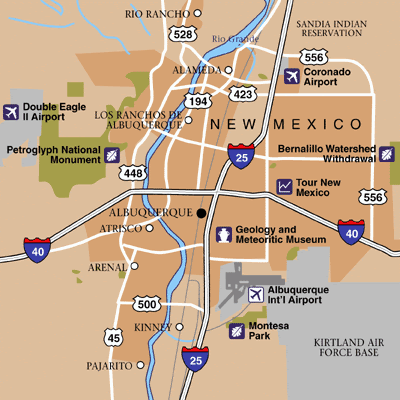 Albuquerque Airport Map