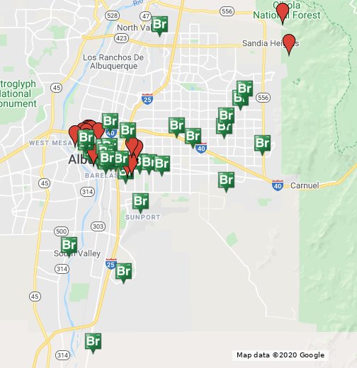 Google Maps Albuquerque