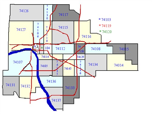 tulsa zip codes map Tulsa Map Tulsa Maps Images Videos History Wiki tulsa zip codes map